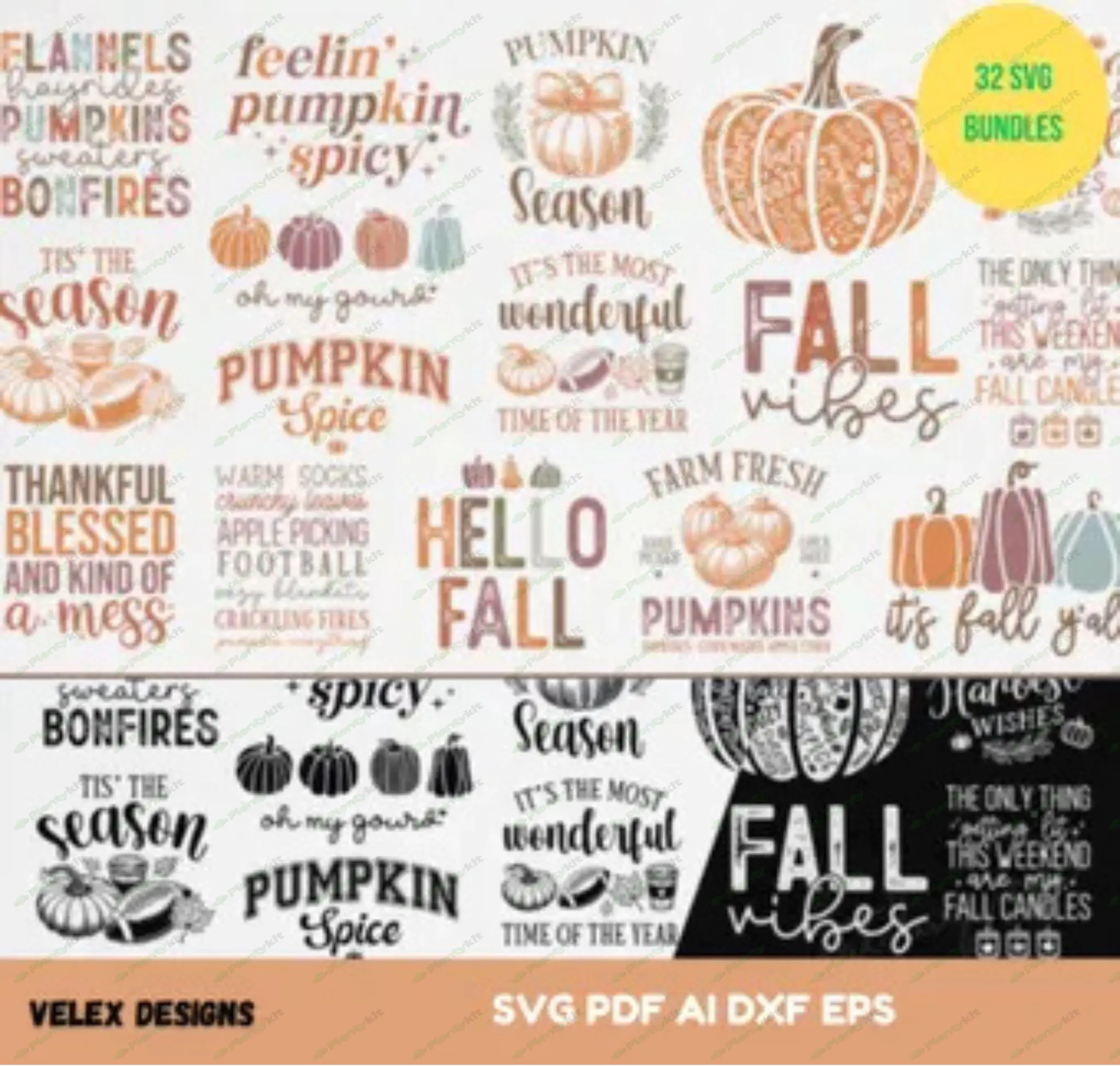 Fall SVG, Fall SVG Bundle, Autumn Svg, Thanksgiving Svg, Fall Svg